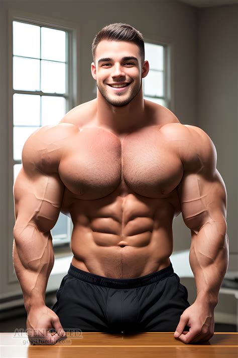 Pin by A Beauchamp on Art of Man, Illustration | Big muscle men, Muscle ...