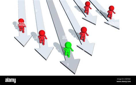 Arrows in different color Cut Out Stock Images &amp; Pictures - Alamy