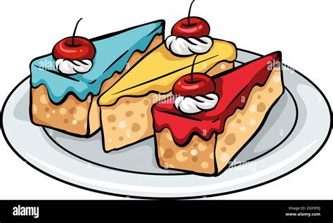 Plate cakes Stock Vector Images - Alamy
