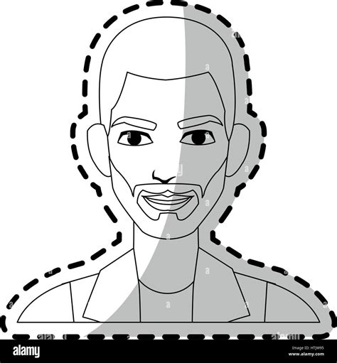 Image handsome man beard Stock Vector Images - Alamy