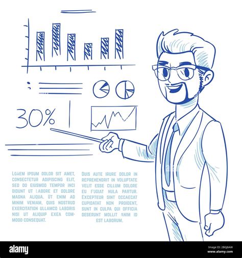 Man drawing growth concept Stock Vector Images - Alamy