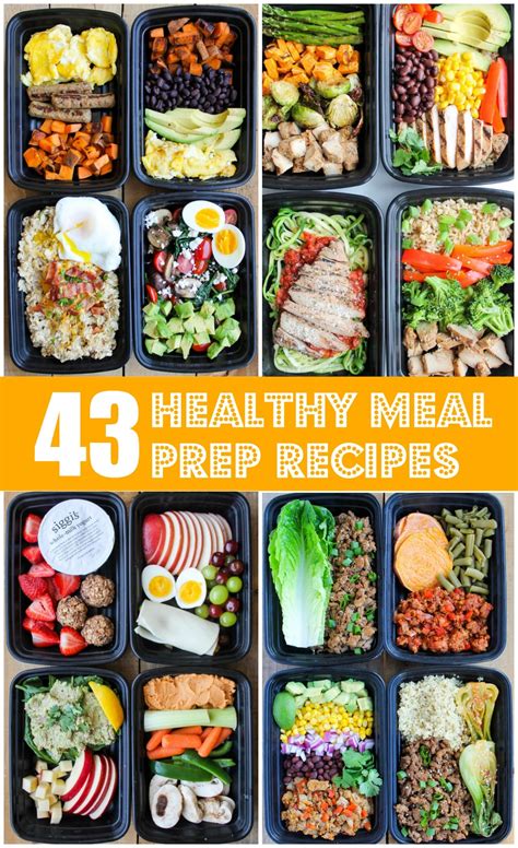 43 Healthy Meal Prep Recipes That'll Make Your Life Easier - Smile Sandwich