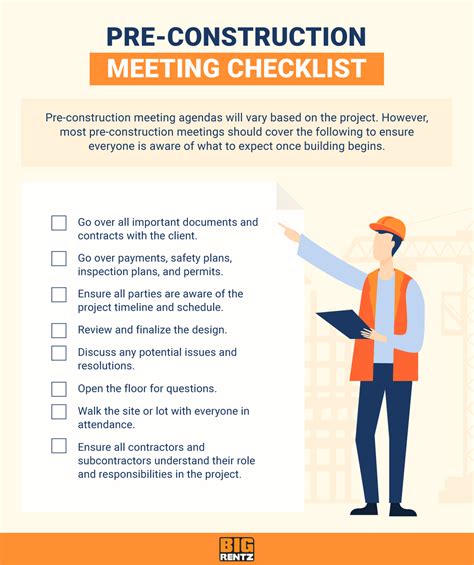Pre-Construction Meeting Agenda, Checklist, and Questions | BigRentz