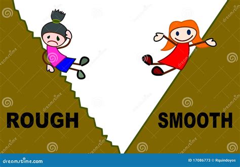 Rough and smooth stock vector. Illustration of uneven - 17086773