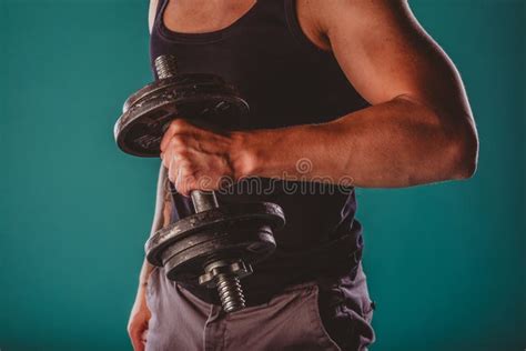 Confident Male Athlete Achieving Fitness Goals with Strength Training ...