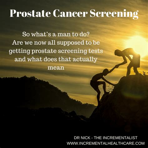What are the current recommendations for prostate cancer screening for men over 50?