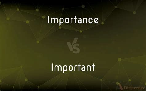 Importance vs. Important — What’s the Difference?
