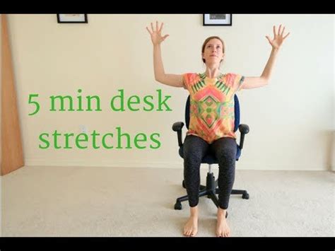 Best five-minute stretch for desk posture?