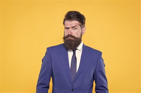 Premium Photo | Successful businessman well groomed appearance serious ...