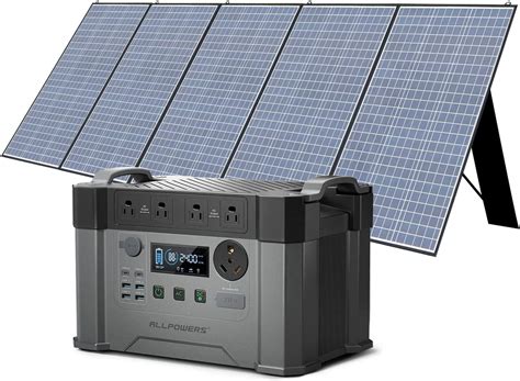 ALLPOWERS S2000 Pro Solar Generator Kit, include 2400W 1500Wh Portable ...