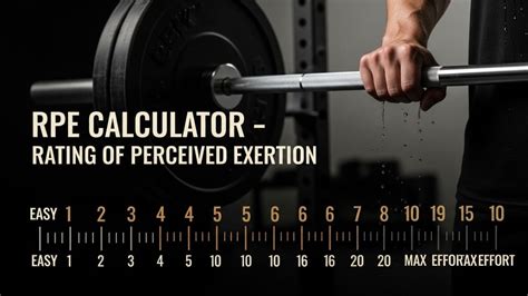 RPE (Rating of Perceived Exertion) Calculator