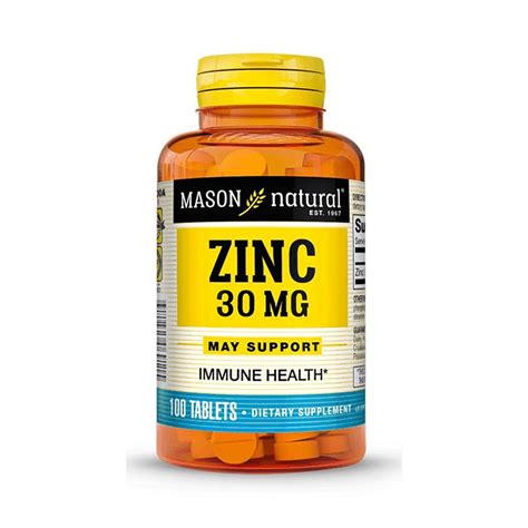 Zinc 30 mg 100 Tab. – Right Nutrition