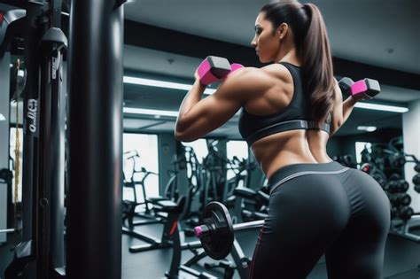 Premium AI Image | fitness girl with a beautiful body