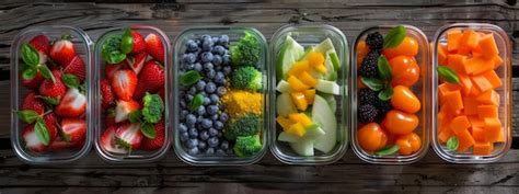 Premium Photo | Healthy fitness meal prep with balanced nutrition