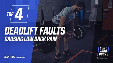 Prevent lower back pain during deadlifts?