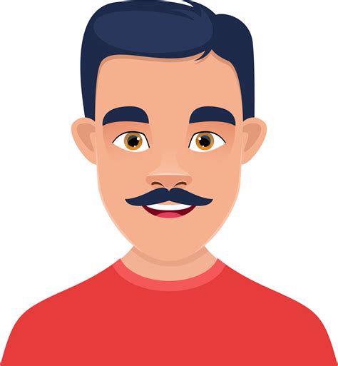 Man face clipart design illustration 9383463 PNG