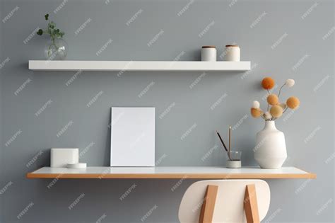 Premium AI Image | Minimalistic Desk Setup