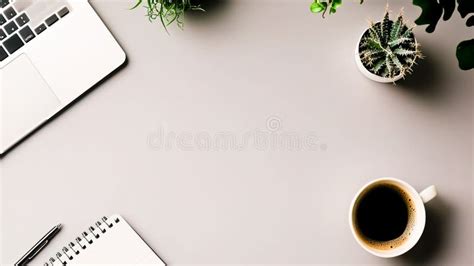 Minimalist Cover Featuring a Clean, Organized Workspace Stock ...