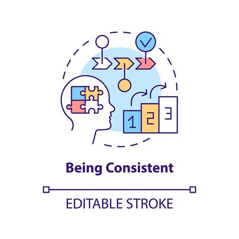 Being consistent concept icon By bsd studio | TheHungryJPEG