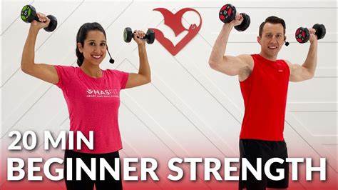 20 Min Full Body Dumbbell Workout For Beginners - Beginner Strength Training At Home With Weight