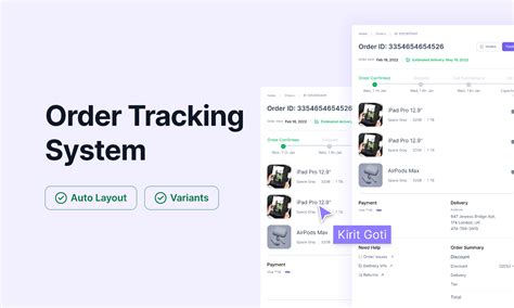 Order Tracking System | Figma