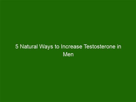 How do men optimize diet & training to naturally boost testosterone & energy?