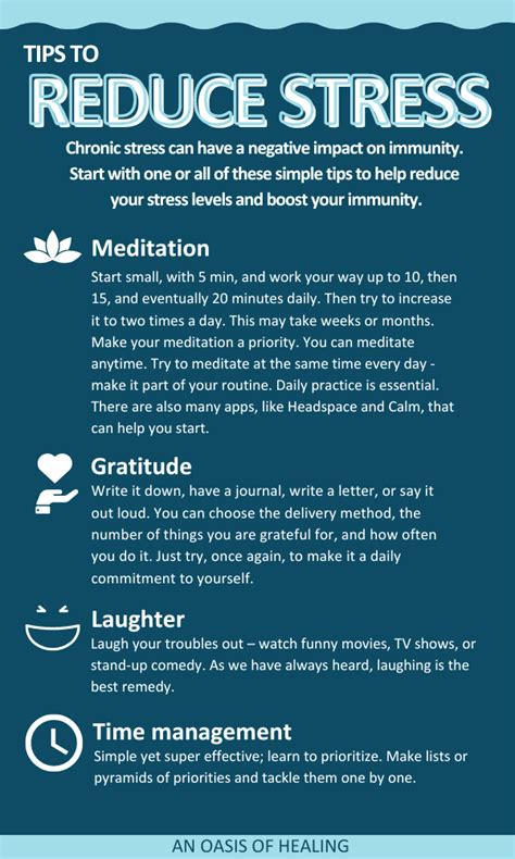 Top Tips to Reduce Stress - An Oasis of Healing