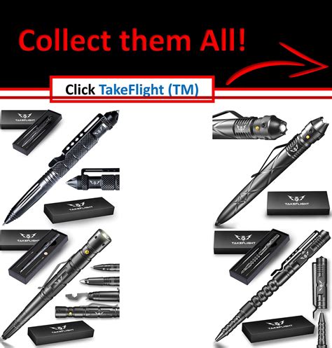 Tactical Pen for Self-Defense with LED Tactical Flashlight + Bottle Op ...