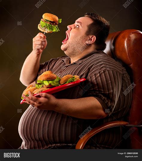 Diet Failure Fat Man Image & Photo (Free Trial) | Bigstock