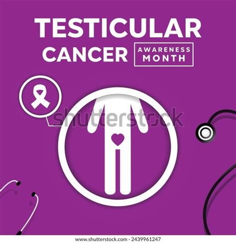 Testicular Cancer Awareness Month Ribbon Heart Stock Vector (Royalty Free) 2439961247 | Shutterstock
