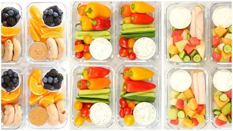 Healthy Snack Meal Prep | Back to School + Quick + Easy - YouTube
