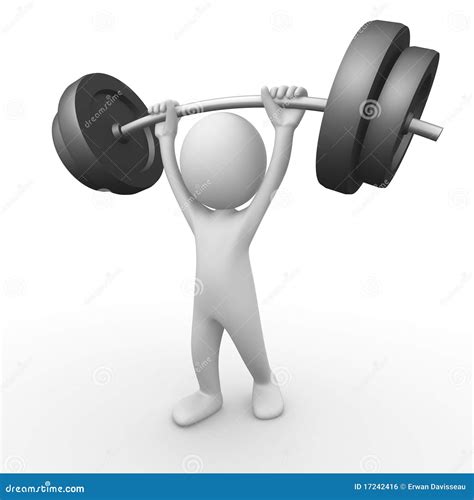 Being strong stock illustration. Illustration of gray - 17242416