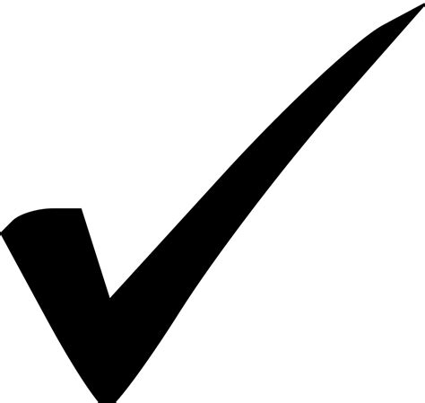 Correct Symbol Black - ClipArt Best