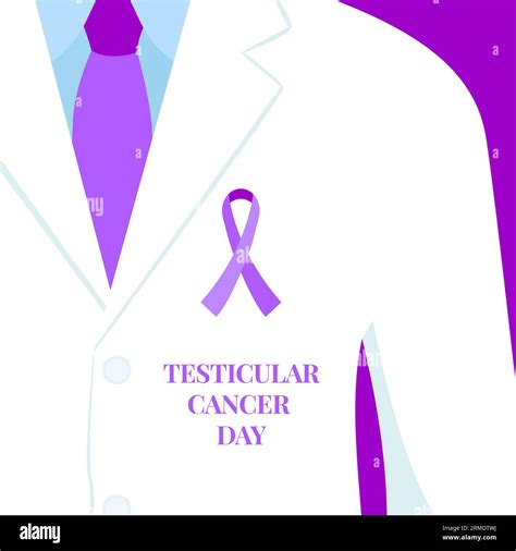 Testicular cancer awareness day ribbon cartoon illustration Stock Vector Image &amp; Art - Alamy