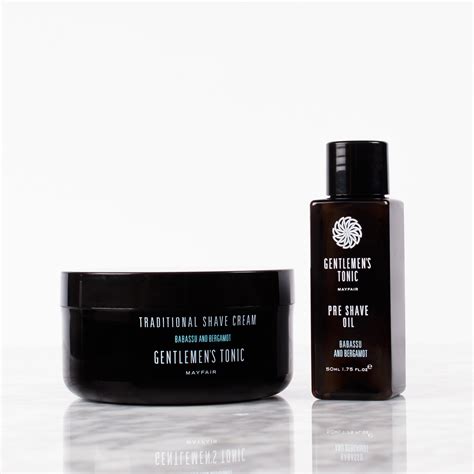 Pre Shave Oil and Traditional Shave Cream Combo - Gentlemen's Tonic - Touch of Modern