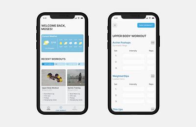 Workout Tracking App | Mobile by Rob Baker on Dribbble