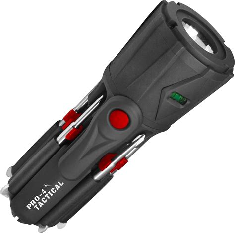 Pro-4 Tactical Multi Tool Flashlight - 6'' Tool Includes Screwdrivers ...