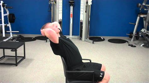 Seated Thoracic Extension - YouTube