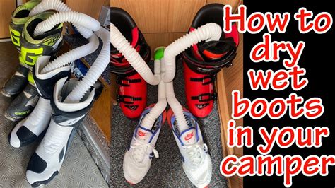 How to dry wet hiking boots fast without damage?