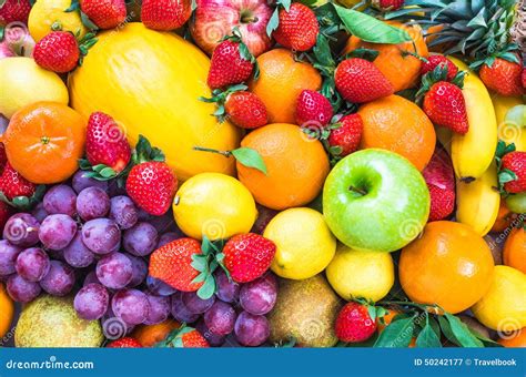 Fresh mixed fruits. stock image. Image of delicious, fruits - 50242177