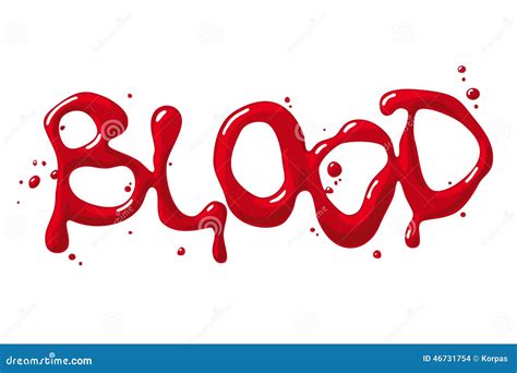 Blood Word Stock Vector - Image: 46731754