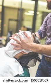 Barber Preparing Man Face Shaving Hot Stock Photo 1503819689 | Shutterstock