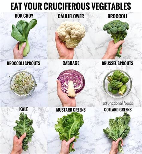 Cruciferous Vegetables @functional.foods | Cruciferous, Vegetables, Nutrition