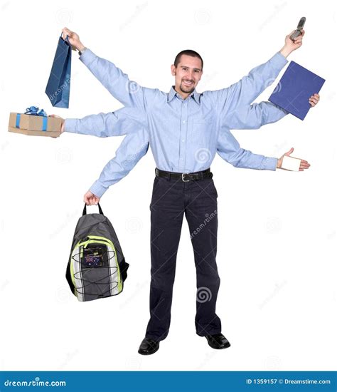 Busy Business Man Royalty Free Stock Photography - Image: 1359157
