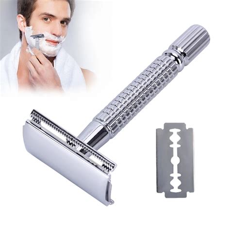 Double Edge Shaving Razor For Men Barber Straight Razor Men's Face ...