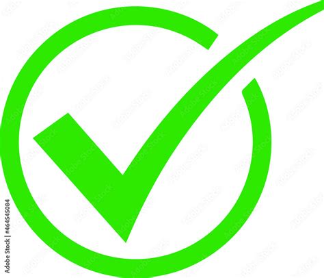 green correct arrow symbol with white background Stock Vector | Adobe Stock