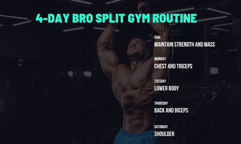 The Ultimate 4 Day Bro Split Routine with PDF - The Fitness Phantom