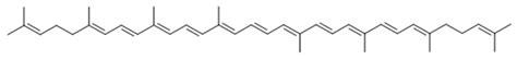 Chemical structure of lycopene. | Download Scientific Diagram