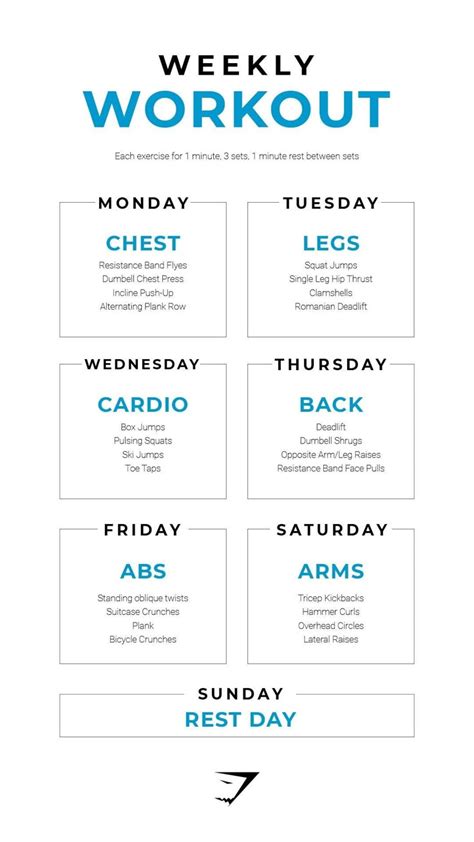 Weekly Workout Schedule