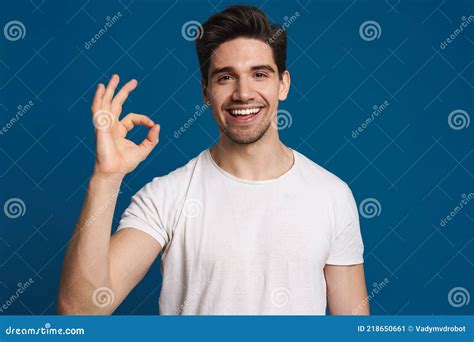 Man With Happy Unshaven Face In Studio. Royalty-Free Stock Photography ...